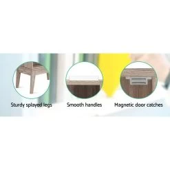 Artiss CD DVD Media Storage Display Shelf Folding Cabinet Bookshelf Bluray Rack Oak -Furniture Shop FURNI C CD NEW02 WD AB 05