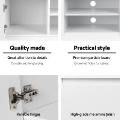 Artiss TV Entertainment Unit – White 12 Artiss TV Entertainment Unit – White -Furniture Shop FURNI C GBTV 120 WHITE 03