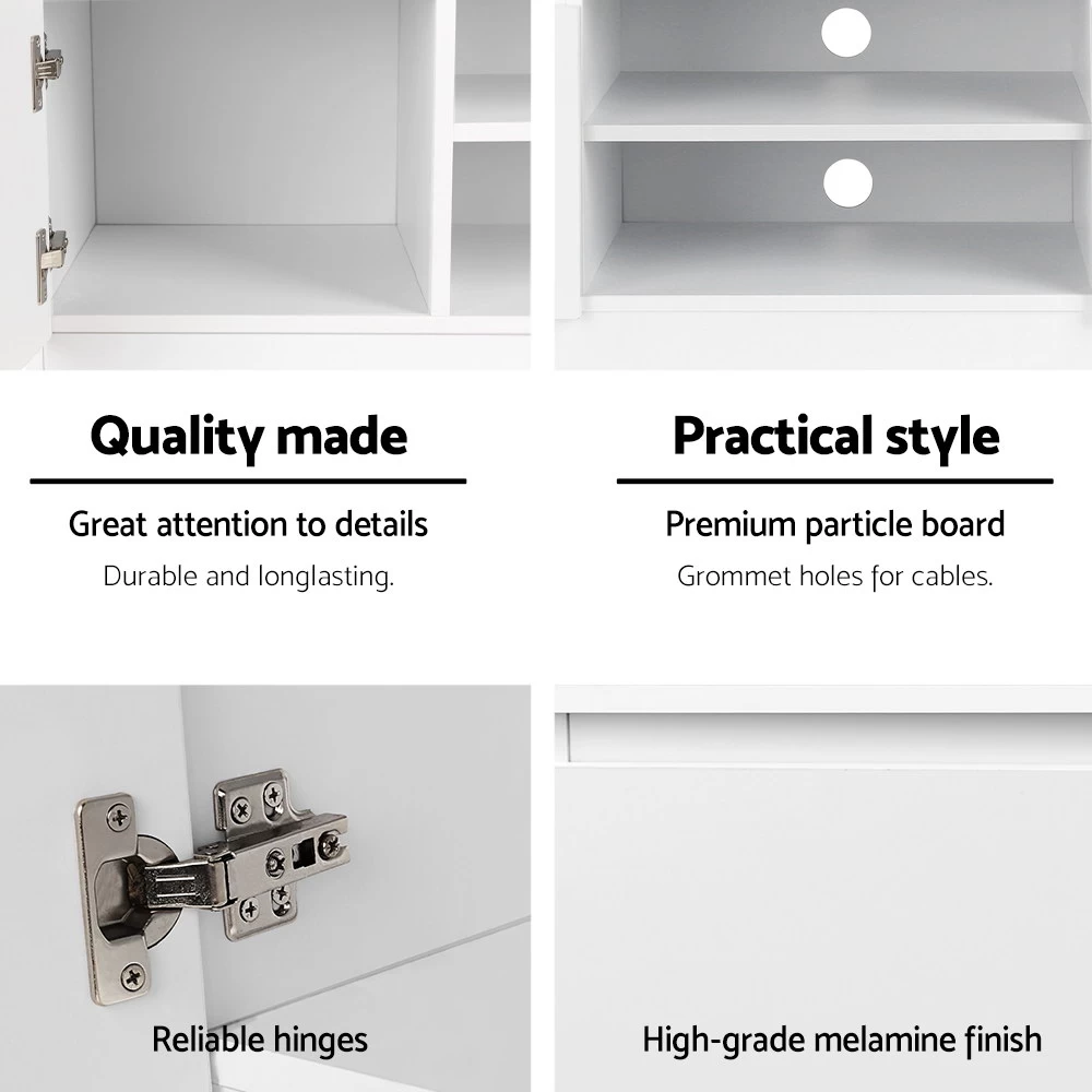 Artiss TV Entertainment Unit – White 6 Artiss TV Entertainment Unit – White - Image 4