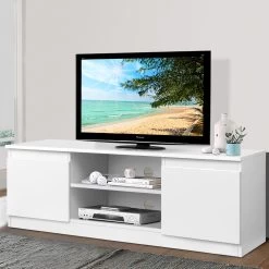 Artiss TV Entertainment Unit – White 15 Artiss TV Entertainment Unit – White -Furniture Shop FURNI C GBTV 120 WHITE 06