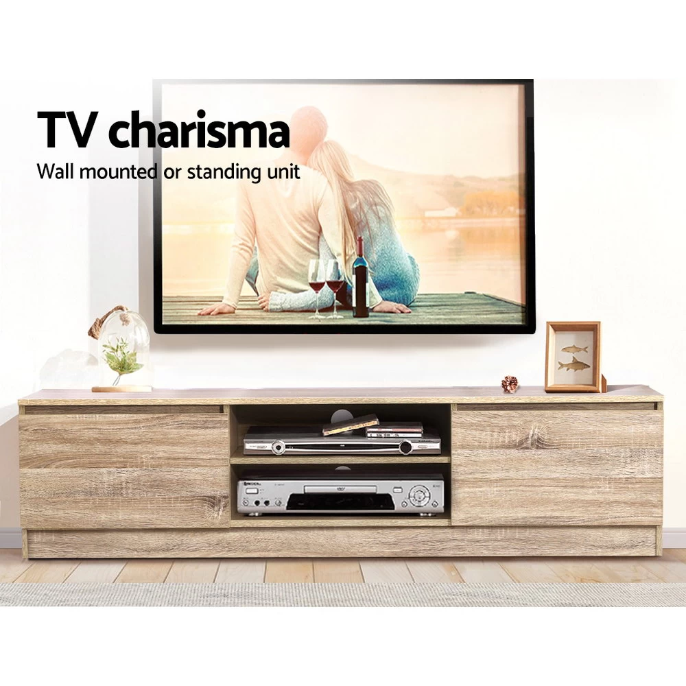 Artiss 160CM TV Stand Entertainment Unit Lowline Storage Cabinet Wooden 5 Artiss 160CM TV Stand Entertainment Unit Lowline Storage Cabinet Wooden - Image 3