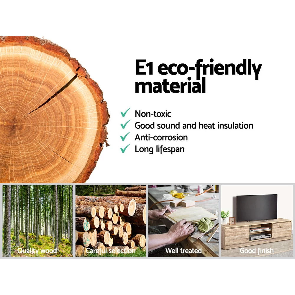 Artiss 160CM TV Stand Entertainment Unit Lowline Storage Cabinet Wooden 7 Artiss 160CM TV Stand Entertainment Unit Lowline Storage Cabinet Wooden - Image 5