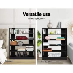 Artiss Shoe Cabinet Shoes Organiser Storage Rack 30 Pairs Black Shelf Wooden -Furniture Shop FURNI C SHOE R5 BK 04