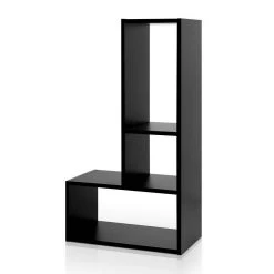 Artiss DIY L Shaped Display Shelf – Black