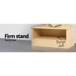 Artiss Display Shelf 7-Shelf Tree Bookshelf Book Storage Rack Bookcase Natural -Furniture Shop FURNI E SHELF 7T NT 04