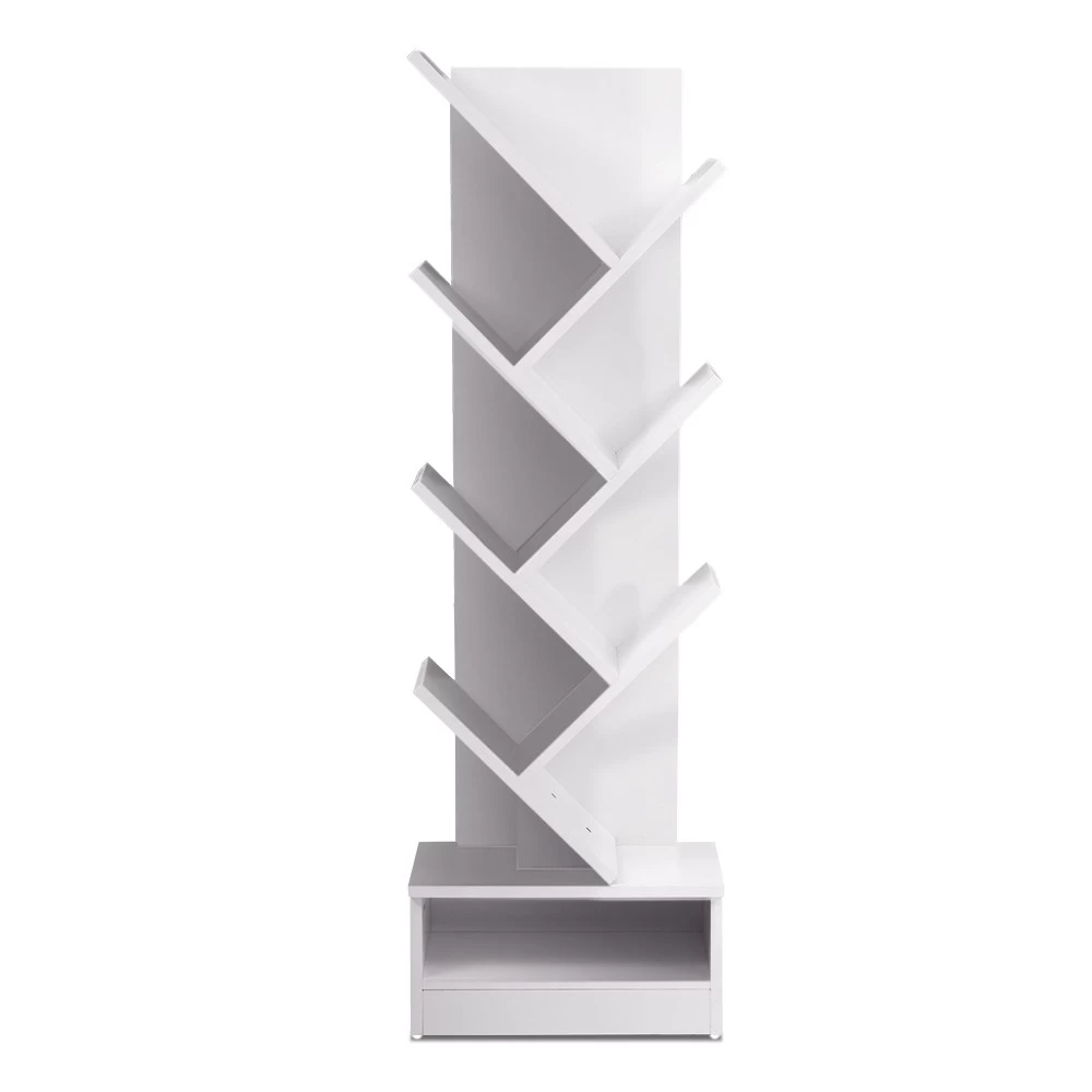 Artiss Display Shelf 7-Shelf Tree Bookshelf Book Storage Rack Bookcase White 3 Artiss Display Shelf 7-Shelf Tree Bookshelf Book Storage Rack Bookcase White