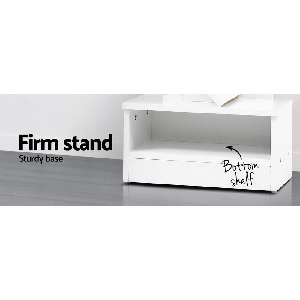 Artiss Display Shelf 7-Shelf Tree Bookshelf Book Storage Rack Bookcase White 8 Artiss Display Shelf 7-Shelf Tree Bookshelf Book Storage Rack Bookcase White - Image 6