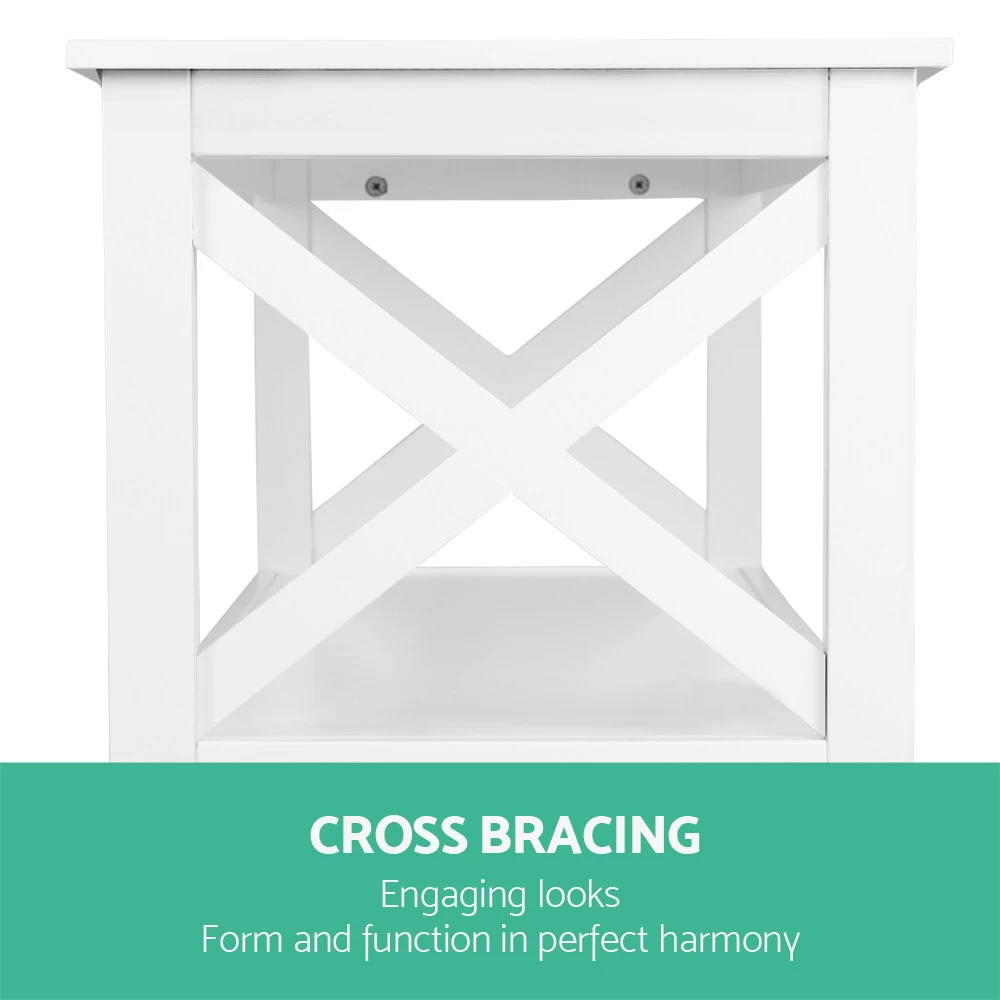 Artiss Wooden Storage Console Table – White 8 Artiss Wooden Storage Console Table – White - Image 6