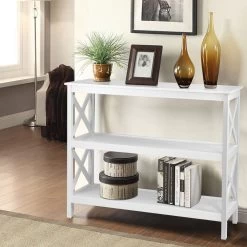 Artiss Wooden Storage Console Table – White 15 Artiss Wooden Storage Console Table – White -Furniture Shop FURNI F TTAB 01 WH 06