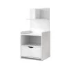 Artiss Bedside Table Cabinet Shelf Display Drawer Side Nightstand Unit Storage 1 Artiss Bedside Table Cabinet Shelf Display Drawer Side Nightstand Unit Storage -Furniture Shop FURNI G BSIDE P16 WH 00 1
