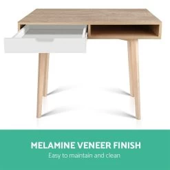 Artiss 2 Drawer Wood Computer Desk -Furniture Shop FURNI G DESK 1116 WD 05