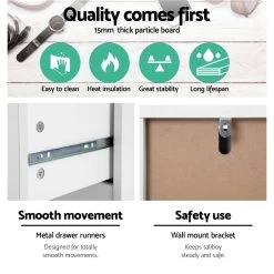 Artiss 6 Chest Of Drawers Tallboy Cabinet Storage Dresser Table Bedroom Storage 13 Artiss 6 Chest Of Drawers Tallboy Cabinet Storage Dresser Table Bedroom Storage -Furniture Shop FURNI G DT 4D2 WH AB 04