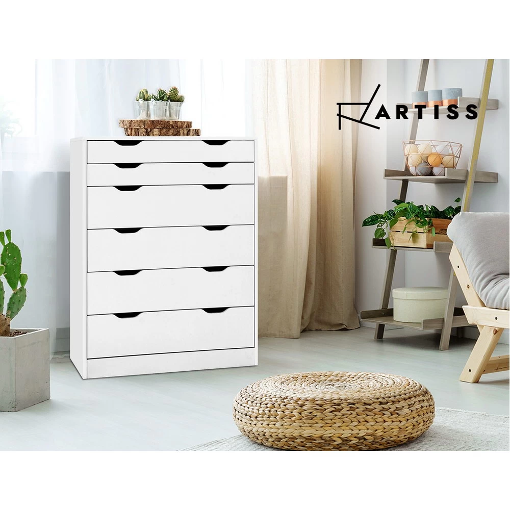 Artiss 6 Chest Of Drawers Tallboy Cabinet Storage Dresser Table Bedroom Storage 9 Artiss 6 Chest Of Drawers Tallboy Cabinet Storage Dresser Table Bedroom Storage - Image 7