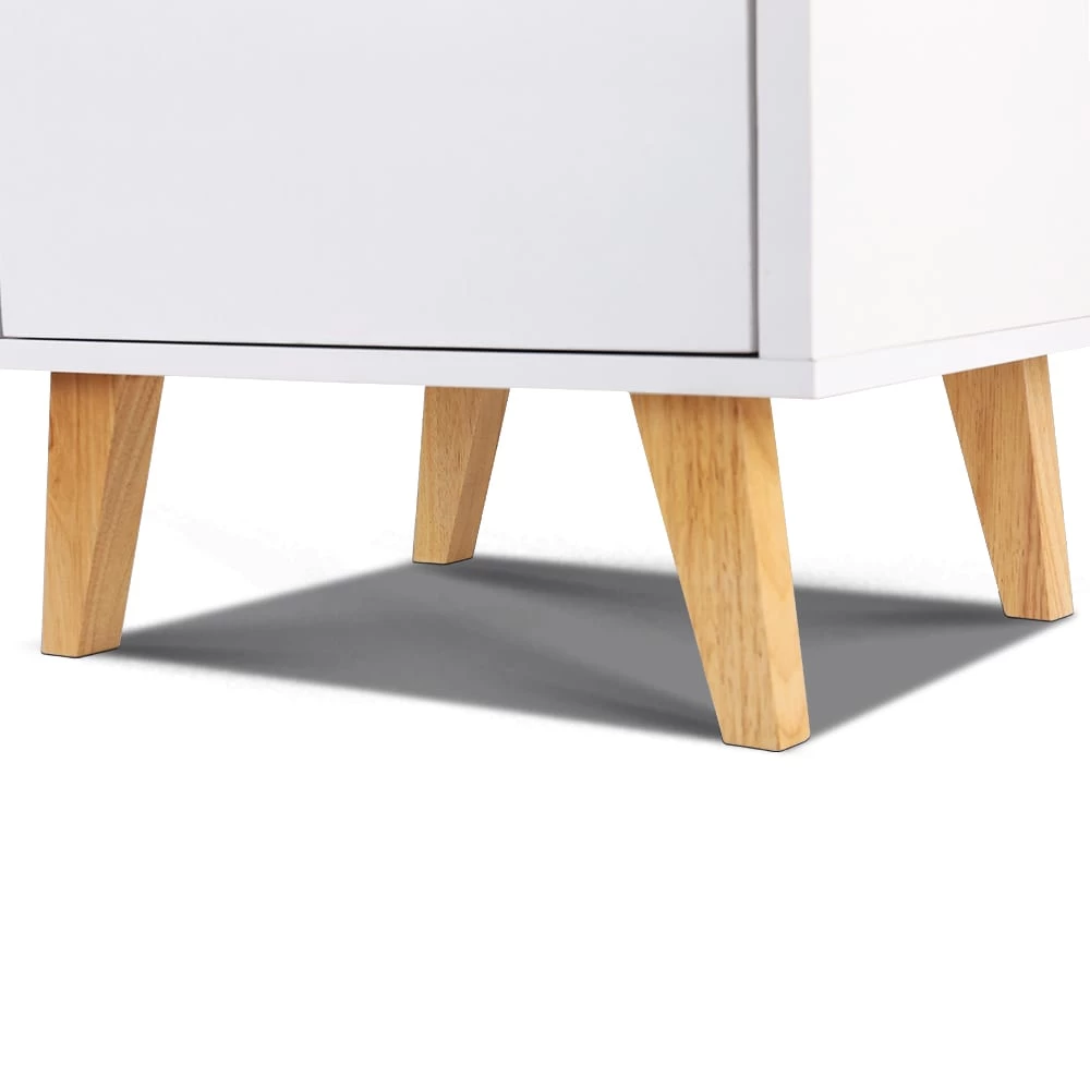 Artiss 2 Drawer Wooden Bedside Tables – White 8 Artiss 2 Drawer Wooden Bedside Tables – White - Image 6