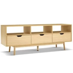 Artiss Wooden Scandinavian Entertainment Unit – Natural