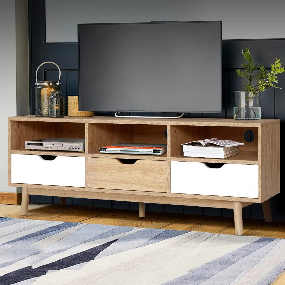 Artiss TV Cabinet Entertainment Unit Stand Wooden Storage 140cm Scandinavian 9 Artiss TV Cabinet Entertainment Unit Stand Wooden Storage 140cm Scandinavian - Image 7