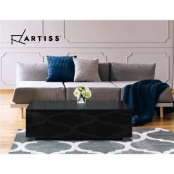 Artiss Modern Coffee Table 4 Storage Drawers High Gloss Living Room Furniture Black 15 Artiss Modern Coffee Table 4 Storage Drawers High Gloss Living Room Furniture Black -Furniture Shop FURNI L COF01 BK AB 06