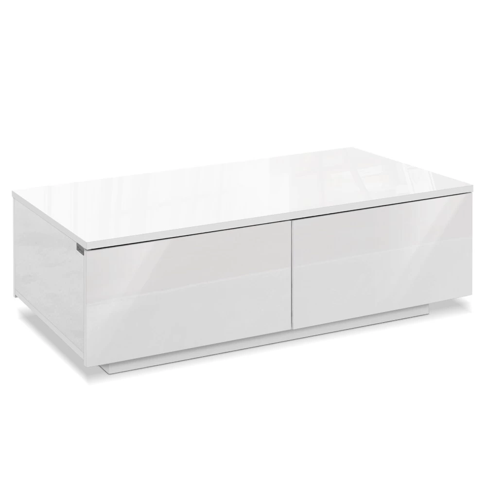 Artiss Modern Coffee Table 4 Storage Drawers High Gloss Living Room Furniture White 3 Artiss Modern Coffee Table 4 Storage Drawers High Gloss Living Room Furniture White