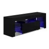 Artiss TV Cabinet Entertainment Unit Stand RGB LED Gloss Furniture 130cm Black 1 Artiss TV Cabinet Entertainment Unit Stand RGB LED Gloss Furniture 130cm Black -Furniture Shop FURNI L TV130 BK 00