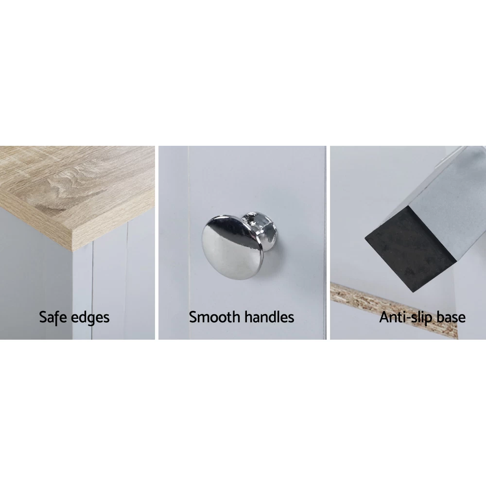 Artiss TV Cabinet Entertainment Unit Stand French Provincial Storage Shelf Wooden 130cm Grey 8 Artiss TV Cabinet Entertainment Unit Stand French Provincial Storage Shelf Wooden 130cm Grey - Image 6