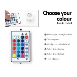 Artiss 189cm RGB LED TV Stand Cabinet Entertainment Unit Gloss Furniture Drawers Tempered Glass Shelf Black -Furniture Shop FURNI L TV189 BK AB 05