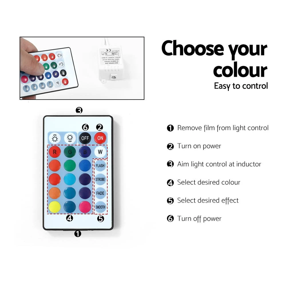 Artiss 189cm RGB LED TV Stand Cabinet Entertainment Unit Gloss Furniture Drawers Tempered Glass Shelf White 8 Artiss 189cm RGB LED TV Stand Cabinet Entertainment Unit Gloss Furniture Drawers Tempered Glass Shelf White - Image 6