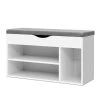 Artiss Shoe Cabinet Bench Shoes Organiser Storage Rack Shelf White Cupboard Box 1 Artiss Shoe Cabinet Bench Shoes Organiser Storage Rack Shelf White Cupboard Box -Furniture Shop FURNI N BENCH 145 WH 00