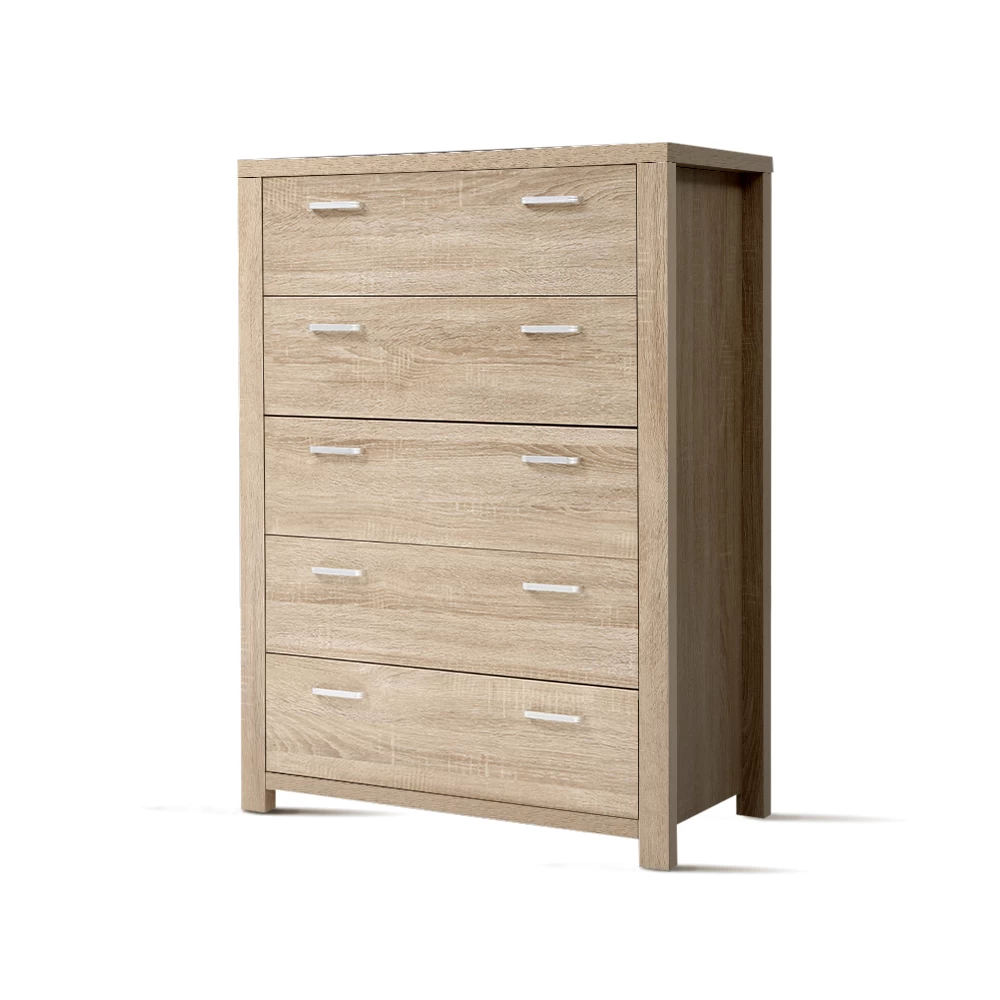 Artiss 5 Chest Of Drawers Tallboy Dresser Table Bedroom Storage Cabinet 3 Artiss 5 Chest Of Drawers Tallboy Dresser Table Bedroom Storage Cabinet