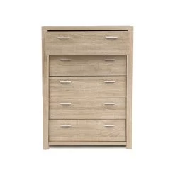 Artiss 5 Chest Of Drawers Tallboy Dresser Table Bedroom Storage Cabinet 11 Artiss 5 Chest Of Drawers Tallboy Dresser Table Bedroom Storage Cabinet -Furniture Shop FURNI N MAXI CDR02 WD AB 02