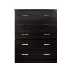 Artiss Tallboy 6 Drawers Storage Cabinet – Walnut -Furniture Shop FURNI NEW DT AB 02