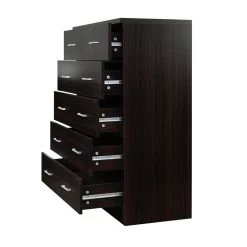 Artiss Tallboy 6 Drawers Storage Cabinet – Walnut -Furniture Shop FURNI NEW DT AB 03