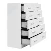Artiss Tallboy 6 Drawers Storage Cabinet – White