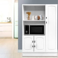 Artiss Buffet Sideboard Cabinet Storage Cupboard Doors White Kitchen Hallway -Furniture Shop FURNI O CAB 01 WH AB 99