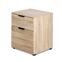 2 Drawer Filing Cabinet Office Shelves Storage Drawers Cupboard Wood File Home -Furniture Shop FURNI O CAB 2D WD 02
