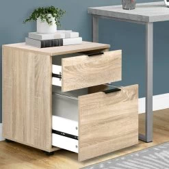 2 Drawer Filing Cabinet Office Shelves Storage Drawers Cupboard Wood File Home -Furniture Shop FURNI O CAB 2D WD 99