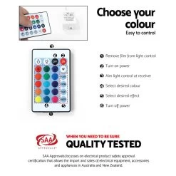 Artiss TV Cabinet Entertainment Unit Stand RGB LED Gloss 3 Doors 180cm White -Furniture Shop FURNI O LED TV180 WH AB 04