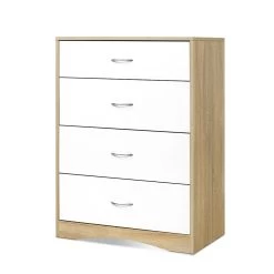 Artiss Chest Of Drawers Tallboy Dresser Table Bedroom Storage White Wood Cabinet