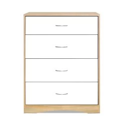 Artiss Chest Of Drawers Tallboy Dresser Table Bedroom Storage White Wood Cabinet -Furniture Shop FURNI O TBOY 01 WHWD AB 02
