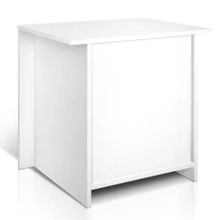 Artiss Anti-Scratch Bedside Table 2 Drawers – White -Furniture Shop FURNI SIDE SHELF WH 04