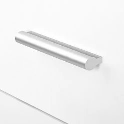 Artiss Anti-Scratch Bedside Table 2 Drawers – White -Furniture Shop FURNI SIDE SHELF WH 06