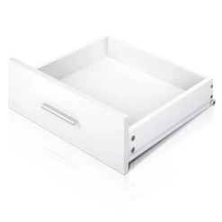 Artiss Anti-Scratch Bedside Table 2 Drawers – White -Furniture Shop FURNI SIDE SHELF WH 07
