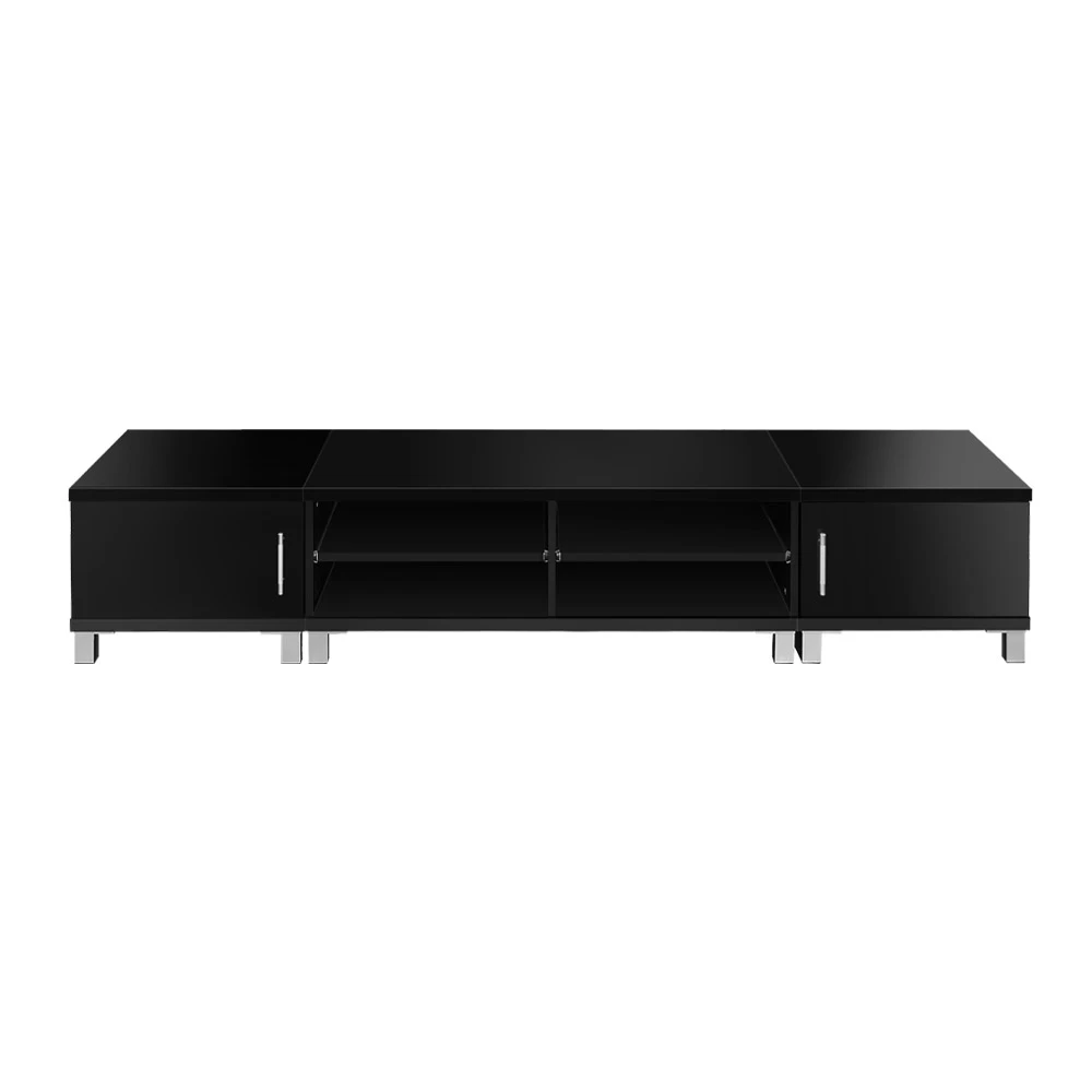 Artiss Entertainment Unit With Cabinets – Black 5 Artiss Entertainment Unit With Cabinets – Black - Image 3
