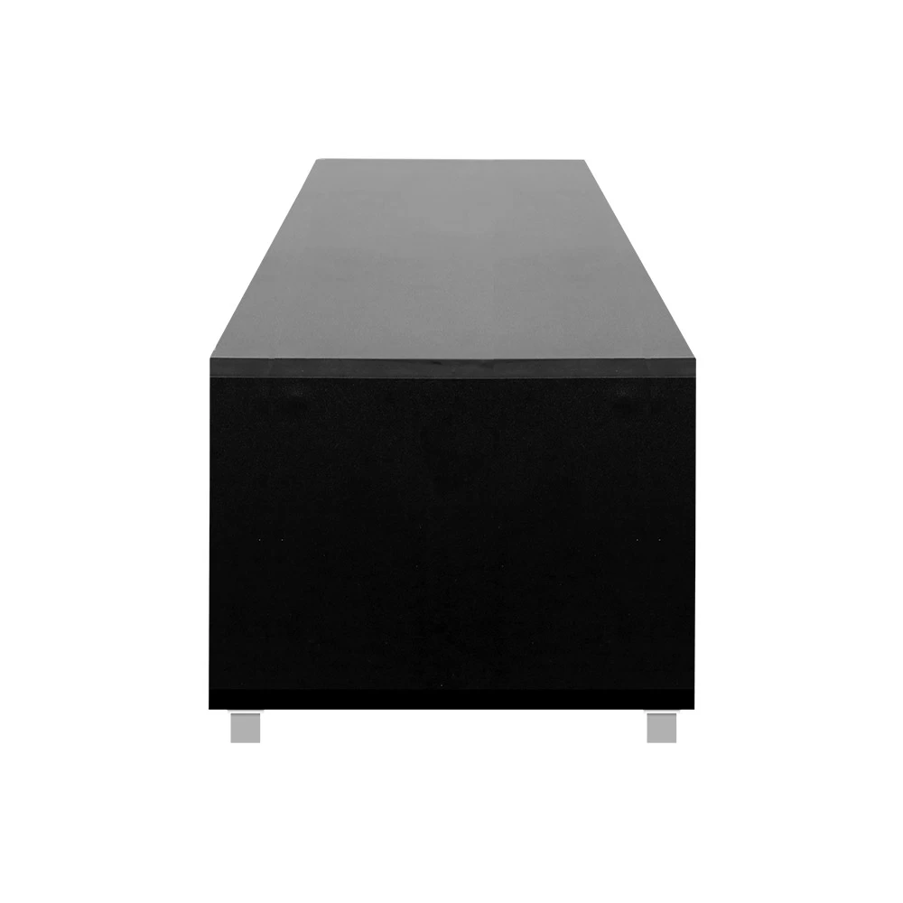 Artiss Entertainment Unit With Cabinets – Black 6 Artiss Entertainment Unit With Cabinets – Black - Image 4