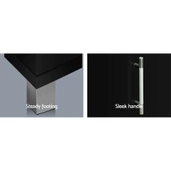 Artiss Entertainment Unit With Cabinets – Black 15 Artiss Entertainment Unit With Cabinets – Black -Furniture Shop FURNI TV 190 BK AB 05