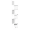 Artiss 5 Tier Corner Wall Shelf – White 1 Artiss 5 Tier Corner Wall Shelf – White -Furniture Shop FURNI WALL COR WH 00 1