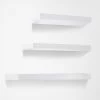 Artiss 3 Piece Floating Wall Shelves – White -Furniture Shop FURNI WALL SHELF WH 00