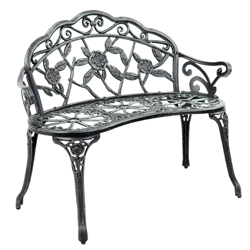 Gardeon Victorian Garden Bench – Green 3 Gardeon Victorian Garden Bench – Green