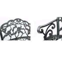 Gardeon Victorian Garden Bench – Green 11 Gardeon Victorian Garden Bench – Green -Furniture Shop GB CALU XG1002 GN 02