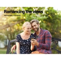 Garden Bench Seat Outdoor Chair Steel Iron Patio Furniture Lounge Porch Lounger Vintage Black Gardeon -Furniture Shop GB STEEL XG201 BK 05