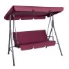 Gardeon Outdoor Swing Chair Hammock 3 Seater Garden Canopy Bench Seat Backyard -Furniture Shop GSC BST 3S WR 00